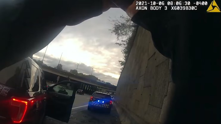 Atlanta Police Officer Steven Randerson was seriously injured when he was struck from behind by a vehicle while he was investigating an accident Oct. 6.