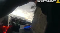 Atlanta Police Officer Steven Randerson was seriously injured when he was struck from behind by a vehicle while he was investigating an accident Oct. 6.