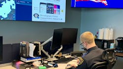 Birmingham, AL, police and city officials on Oct. 19 unveiled the department’s $3 million Real Time Crime Center, which features all-seeing live technology nestled in a hub on the fourth floor of police headquarters. Birmingham, AL, police and city officials on Oct. 19 unveiled the department’s $3 million Real Time Crime Center, which features all-seeing live technology nestled in a hub on the fourth floor of police headquarters.