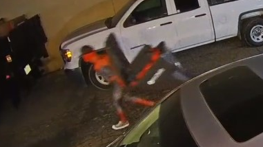 Video footage of a suspected burglary Wednesday released by the Campbell Police Department appears to show a suspect dressed as Spider-Man.