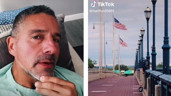 Former Hartford, CT, Police Sgt. Richard Calderone released a Tik Tok video talking about this emotional rescue of a teenager who was about to jump off the Founders Bridge into the Connecticut River last week.