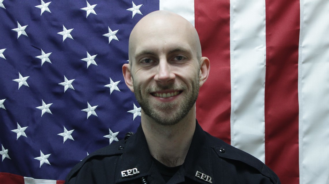 Farmington, CT, Police Officer James O'Donnell.