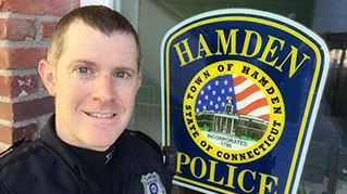 Hamden, CT, Police Officer Jeremy Brewer.