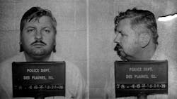 John Wayne Gacy in a Des Plaines, IL, Police Department arrest photo from Dec. 22, 1978. John Wayne Gacy in a Des Plaines, IL, Police Department arrest photo from Dec. 22, 1978.