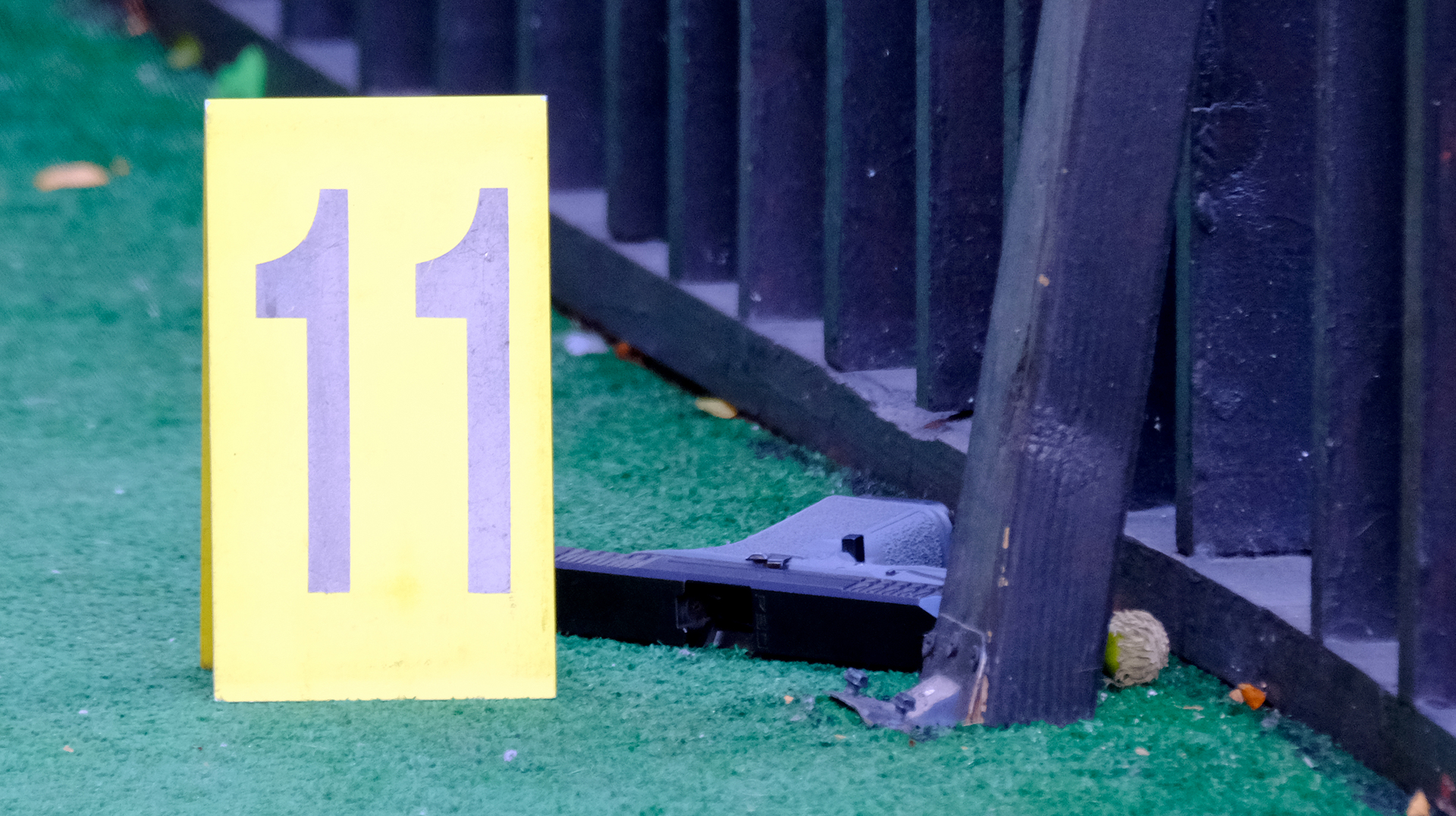 A 'ghost gun' used by a shooter in Manhattan on Sept. 27.