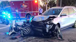 A Volusia County, FL, sheriff's deputy suffered 'significant injuries' and was taken to the hospital as a trauma alert following an accident Wednesday involving a department motorcycle and another vehicle in Volusia.