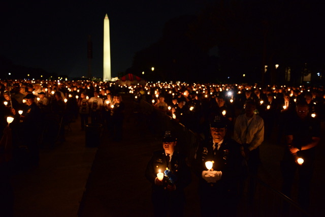 There were more than 20,000 people in attendance for the 33rd Annual Candlelight Vigil on the National Mall on Oct. 15.