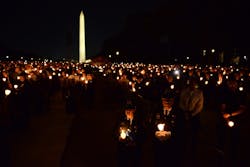 There were more than 20,000 people in attendance for the 33rd Annual Candlelight Vigil on the National Mall on Oct. 15.