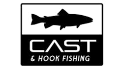 Cast &amp; Hook Fishing Logo (mn)