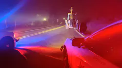 Clackamas County, OR, sheriff's deputies pull over a driver who stole a backhoe from a lot in Beaverton and then eluded authorities for about an hour Sunday.