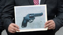 The NYPD recovered a guy they believe was used by a robbery suspect in a shootout with officers near a Bronx deli Tuesday. The NYPD recovered a guy they believe was used by a robbery suspect in a shootout with officers near a Bronx deli Tuesday.