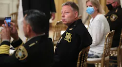 Kansas City, MO, Police Chief Richard Smith attends an event with President Donald Trump in the East Room of the White House in Washington, D.C., on July 22, 2020.