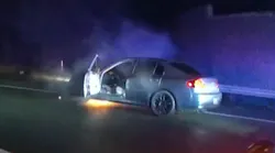 Santa Rosa Car Chase Fire (ca)