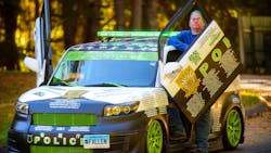 Kayle 'Rooster' Knight has been memorializing fallen police officers on his 2010 Scion XB. Knight said he started doing this three years ago as a response to the 'war on cops.' Kayle 'Rooster' Knight has been memorializing fallen police officers on his 2010 Scion XB. Knight said he started doing this three years ago as a response to the 'war on cops.'