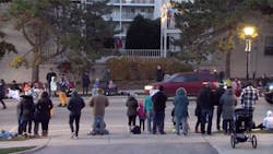 In an image captured from a video posted by the City of Waukesha, WI, on Facebook, a vehicle speeds through the Waukesha Christmas parade Sunday. In an image captured from a video posted by the City of Waukesha, WI, on Facebook, a vehicle speeds through the Waukesha Christmas parade Sunday.