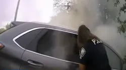 West Melbourne Burning Car Rescue (fl)