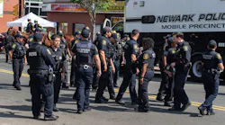 Newark, NJ, police officers attend the Newark Department of Public Safety’s Summer Initiative 2021 in June.