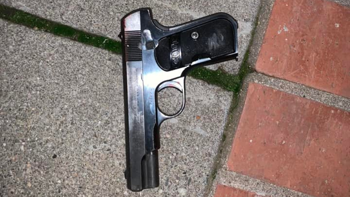 A man showed up in the parking lot of a Stockton, CA, police station Wednesday and opened fire before officers fatally shot the suspect.