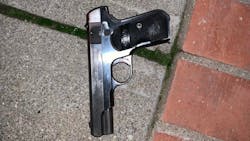 A man showed up in the parking lot of a Stockton, CA, police station Wednesday and opened fire before officers fatally shot the suspect. A man showed up in the parking lot of a Stockton, CA, police station Wednesday and opened fire before officers fatally shot the suspect.