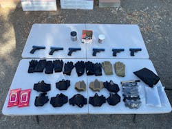 Trident Firearms Academy provided the training guns and safety equipment for the BEAST (Building Entry and Search Techniques) class. We strongly recommend eye, throat and other full coverage protection. Trident Firearms Academy provided the training guns and safety equipment for the BEAST (Building Entry and Search Techniques) class. We strongly recommend eye, throat and other full coverage protection.