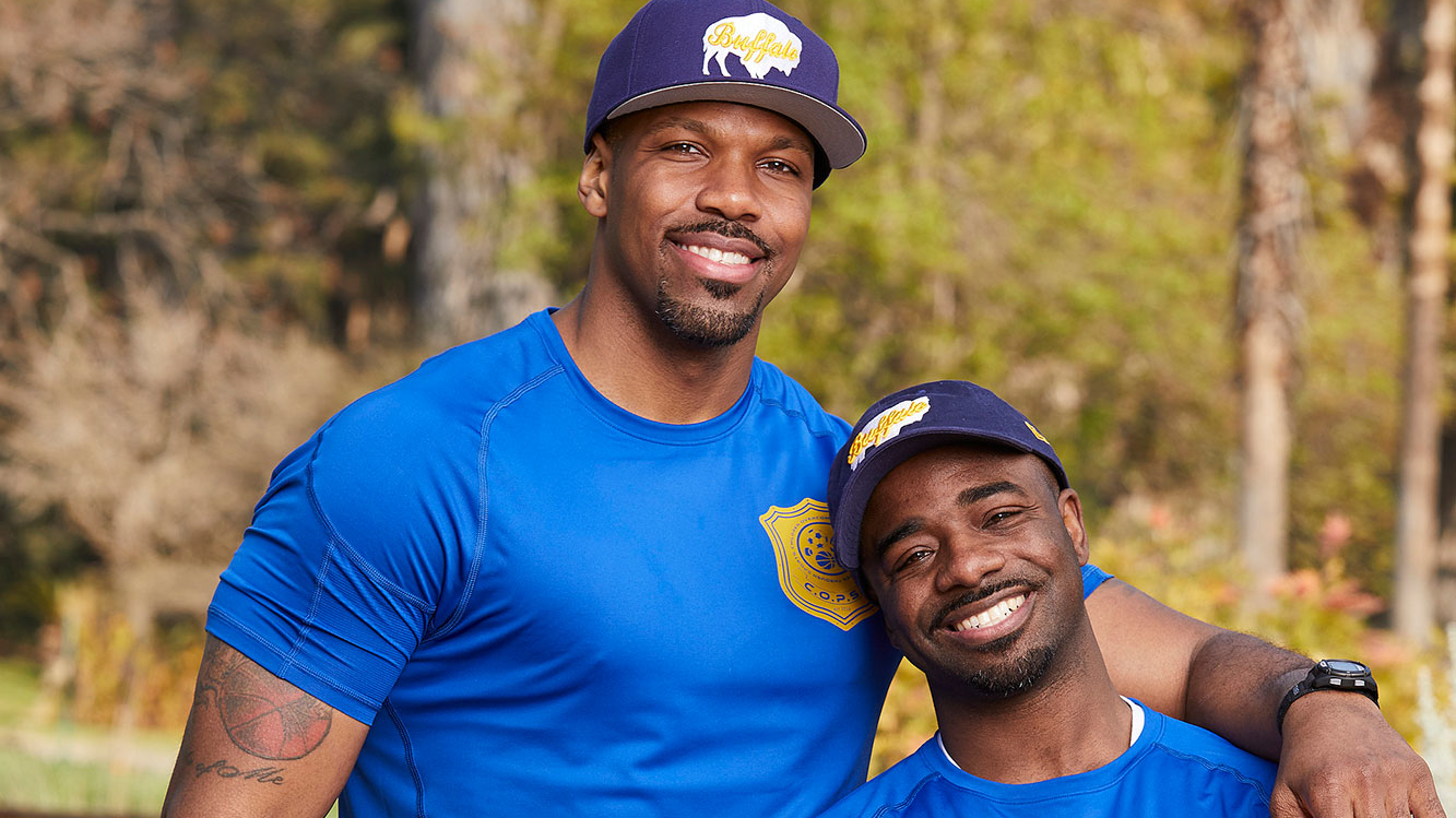 Buffalo, N.Y., Police Officers Michael Norwood Jr. (left) and Armonde &ldquo;Moe&rdquo; Badger.