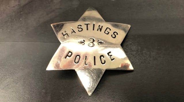 The cousin of Hastings, MN, Police Officer Albert Jacobson, who was killed in 1894, discovered the fallen officer&apos;s badge in a hope chest.