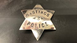 The cousin of Hastings, MN, Police Officer Albert Jacobson, who was killed in 1894, discovered the fallen officer's badge in a hope chest. The cousin of Hastings, MN, Police Officer Albert Jacobson, who was killed in 1894, discovered the fallen officer's badge in a hope chest.
