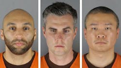 Former Minneapolis Police Officers J. Alexander Kueng (from left), Thomas Lane and Tou Thao. Former Minneapolis Police Officers J. Alexander Kueng (from left), Thomas Lane and Tou Thao.