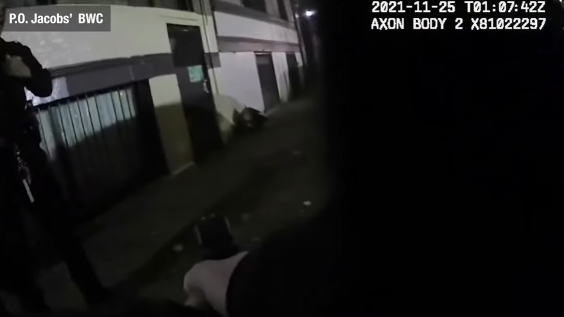 Two NYPD officers were wounded by an armed man who opened fire outside a building in the Bronx on Nov. 24.