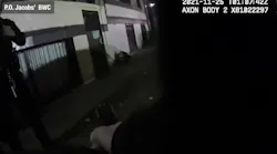 Two NYPD officers were wounded by an armed man who opened fire outside a building in the Bronx on Nov. 24.