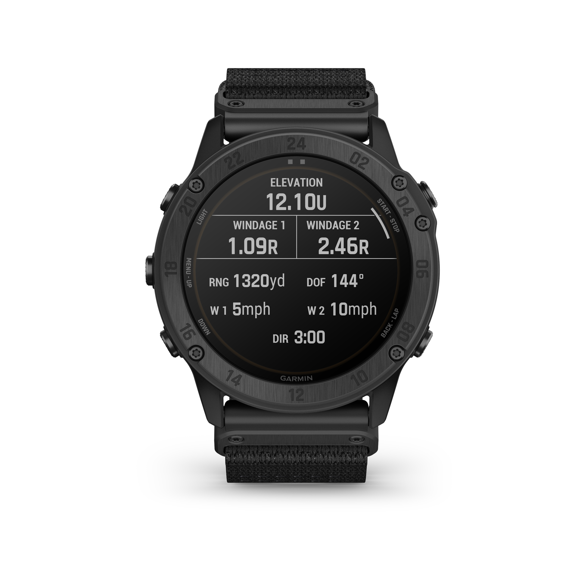 Solar-powered tactical GPS watch