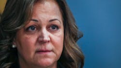 Mary O Connor addresses reporters as she is selected by Tampa Mayor Jane Castor as her pick for the new police chief during a news conference at the Tampa Police Department head quarters, 411 N Franklin St., on Tuesday, Feb. 8, 2022 in Tampa. Mary O Connor addresses reporters as she is selected by Tampa Mayor Jane Castor as her pick for the new police chief during a news conference at the Tampa Police Department head quarters, 411 N Franklin St., on Tuesday, Feb. 8, 2022 in Tampa.