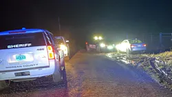 A woman jumped from a moving car during a chase with police officers and deputies from multiple counties Sunday. A woman jumped from a moving car during a chase with police officers and deputies from multiple counties Sunday.