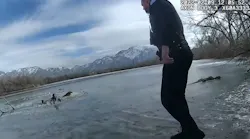 Ogden Police Frozen Pond Rescue (ut)