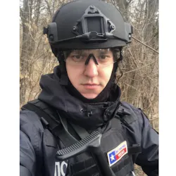 A Ukrainian police officer who trained last year with the Houston Police Department was wearing a 'Don't Mess with Texas' patch while fighting for his country, according to a social media post by Lt. Gov. Dan Patrick. A Ukrainian police officer who trained last year with the Houston Police Department was wearing a 'Don't Mess with Texas' patch while fighting for his country, according to a social media post by Lt. Gov. Dan Patrick.