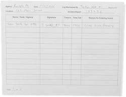 Waterproof Crime Scene Log Pad Waterproof Crime Scene Log Pad