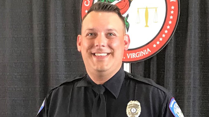 Leesburg, VA, Police Officer Caleb Ogilvie, 35.