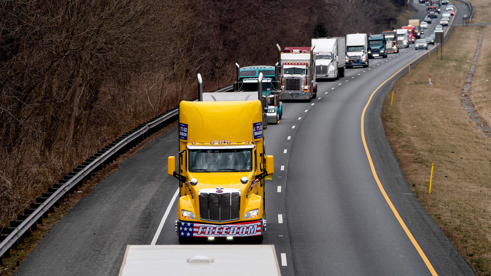 U.S. Capitol Police Declare Emergency Over Trucker Convoys | Officer