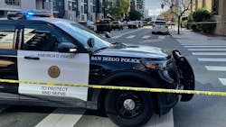 A San Diego police officer was stabbed in the chest by a woman with chef's knife after police and sheriff's deputies tried to serve an eviction notice Thursday. A San Diego police officer was stabbed in the chest by a woman with chef's knife after police and sheriff's deputies tried to serve an eviction notice Thursday.