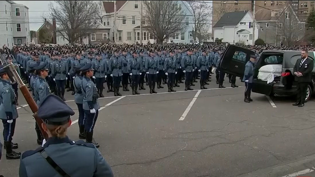 Watch Funeral For Fallen Mass. State Police Trooper | Officer