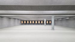 The Portland, Oregon Police Department's shooting range. The Portland, Oregon Police Department's shooting range.