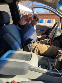 Use training devices. In this case, it is an ASP Red Gun. Use training devices. In this case, it is an ASP Red Gun.