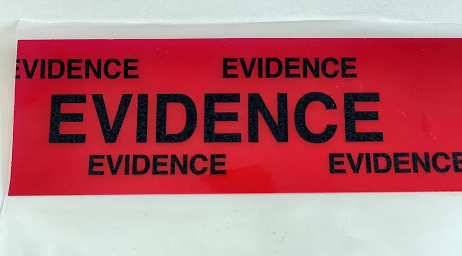 Evidence Red Crime Scene Safety Checklist | Officer