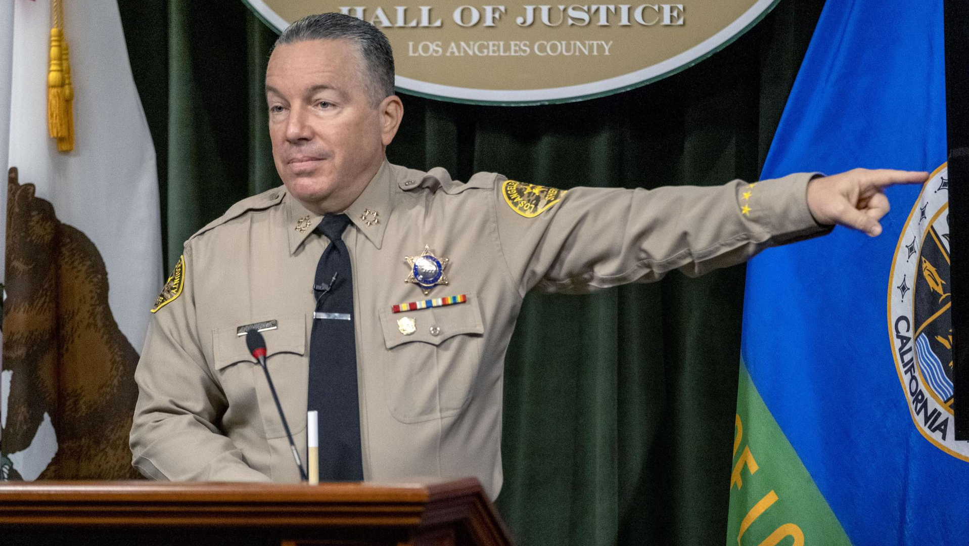 Los Angeles County Sheriff Alex Villanueva.