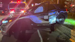 A Hampden County, MA, Sheriff's Department corrections officer was heading to a Jamaica Plains hospital early Monday to cover a security shift for an inmate when his cruiser was struck by a drunken driver.