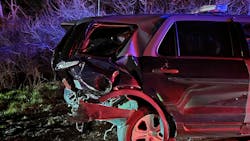 No Massachusetts State Police trooper injures when an alleged drunken driver crashed into the rear of a cruiser at an Interstate 95 fire No Massachusetts State Police trooper injures when an alleged drunken driver crashed into the rear of a cruiser at an Interstate 95 fire