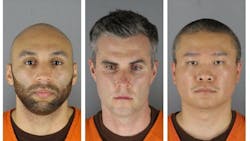 Former Minneapolis Police Officers J. Alexander Kueng (from left), Thomas Lane and Tou Thao. Former Minneapolis Police Officers J. Alexander Kueng (from left), Thomas Lane and Tou Thao.