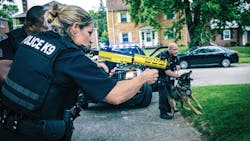 The PepperBall Patrol Carbine was designed to be a compact easy-to-use launcher for officers on patrol. The PepperBall Patrol Carbine was designed to be a compact easy-to-use launcher for officers on patrol.