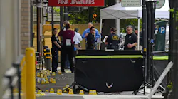 Sacramento, CA, police investigate the scene of a mass shooting Sunday. Six people were killed, and 12 others were injured.