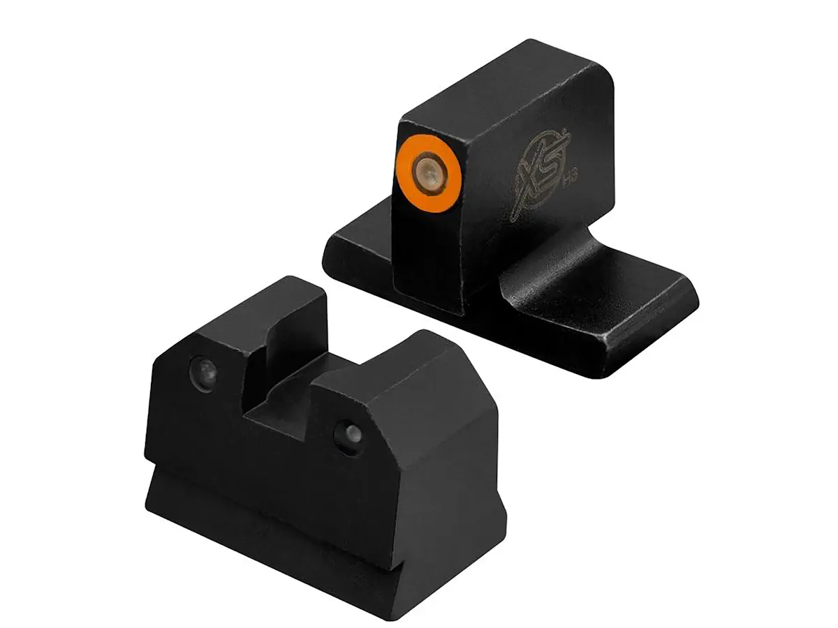XS Sights R3D Suppressor Height Sights – Green – For Glock 17, 19, 22, 23, 24, 26 – GL-R021P-6G